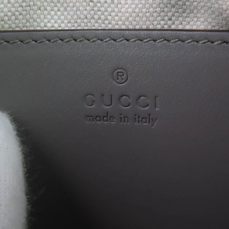 Gucci 735049 Ggmatelasse Leather 2WAY Handbag Shoulder Bag Grey Storage