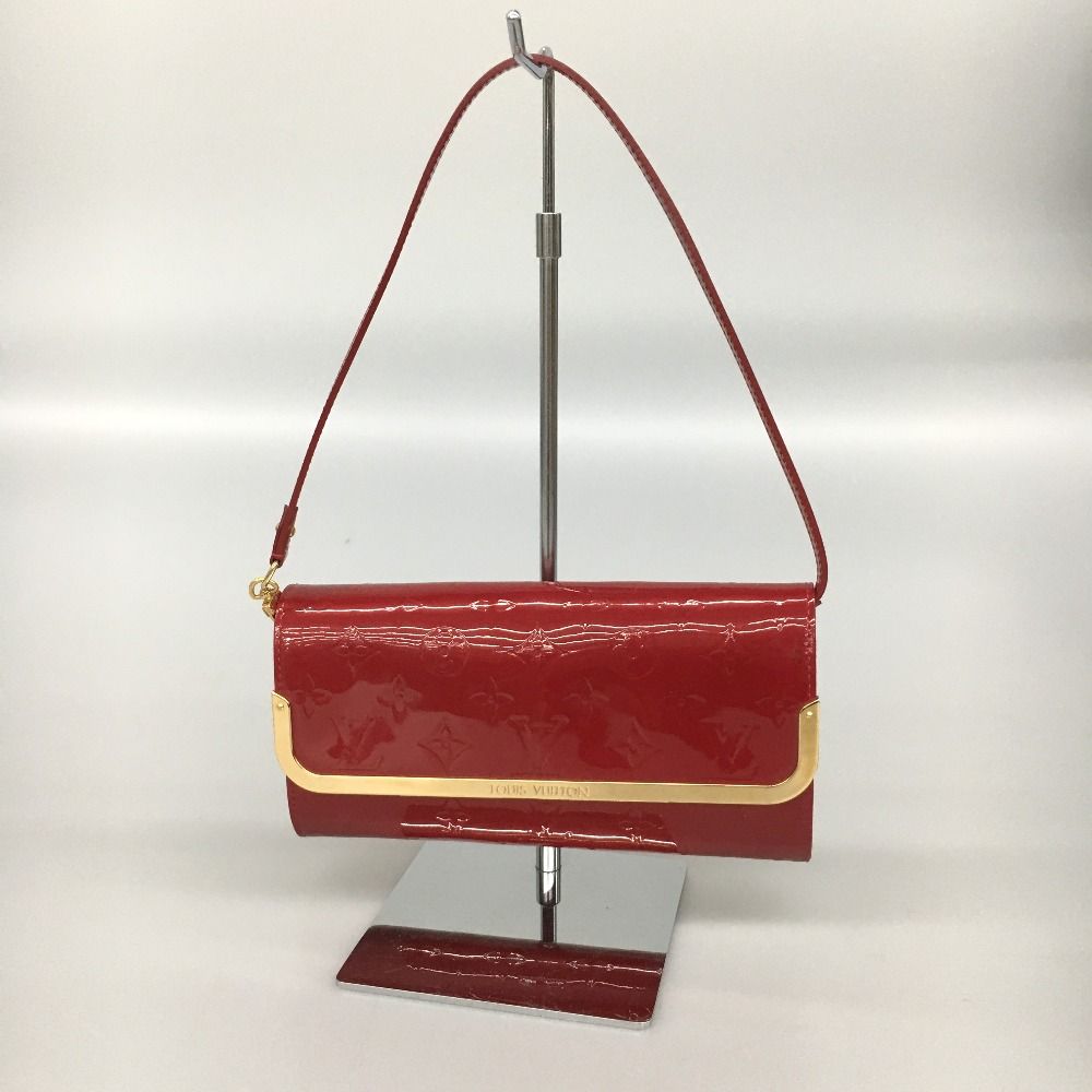 Louis Vuitton Wallet Clutch Wallet Red Red Vernis Ross More MM