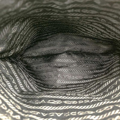 Prada Handbag Nylon Black Nylon Women Men