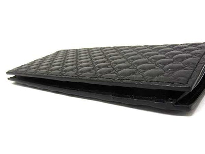 Gucci 307774 Guccissima Leather Foldable Long Wallet Dark Brown Ay8099