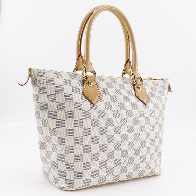 Louis Vuitton Saleya PM N51186 Damier Azure Canvas White Vi3057 Ladies Handbag