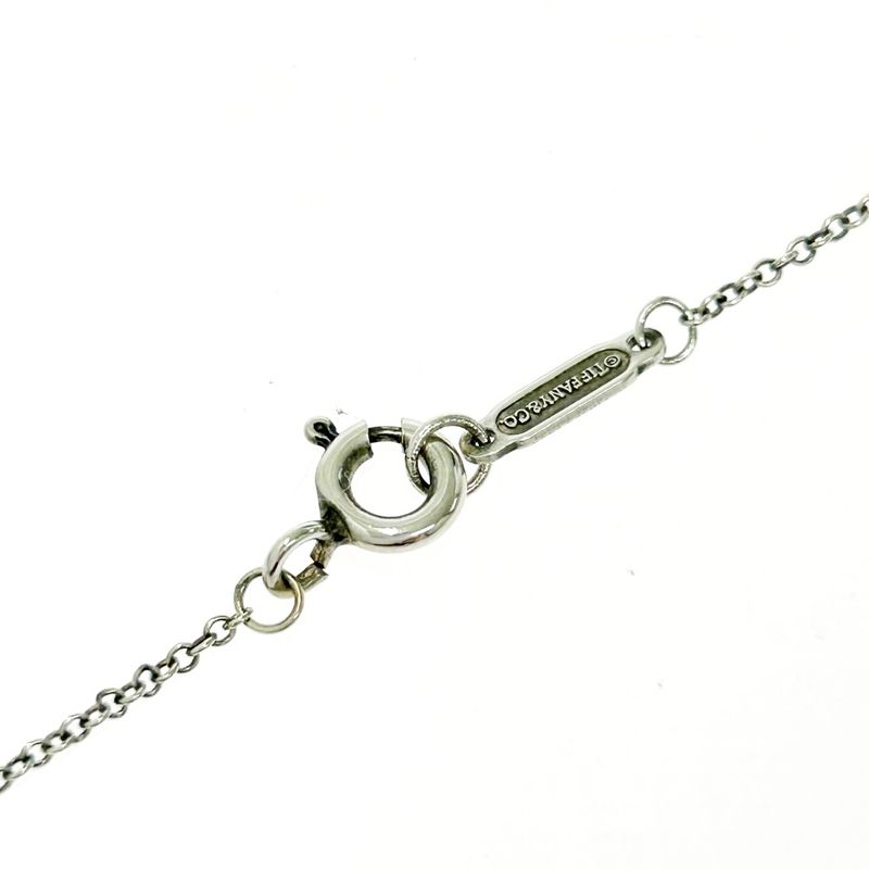 Tiffany & Co Silver Love Square Necklace 2.6g 925 Engraved 457122 Necklace