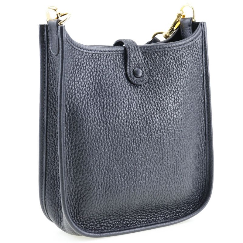 Hermes Evelyn TPM Amazon Taurillon Clemence Black/gold Hardware Y Women's
