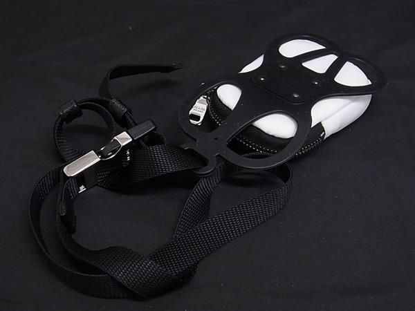 Prada 1zt016 Tessuto Nylon Cell Phone Shoulder Phone Holder Multi-case White