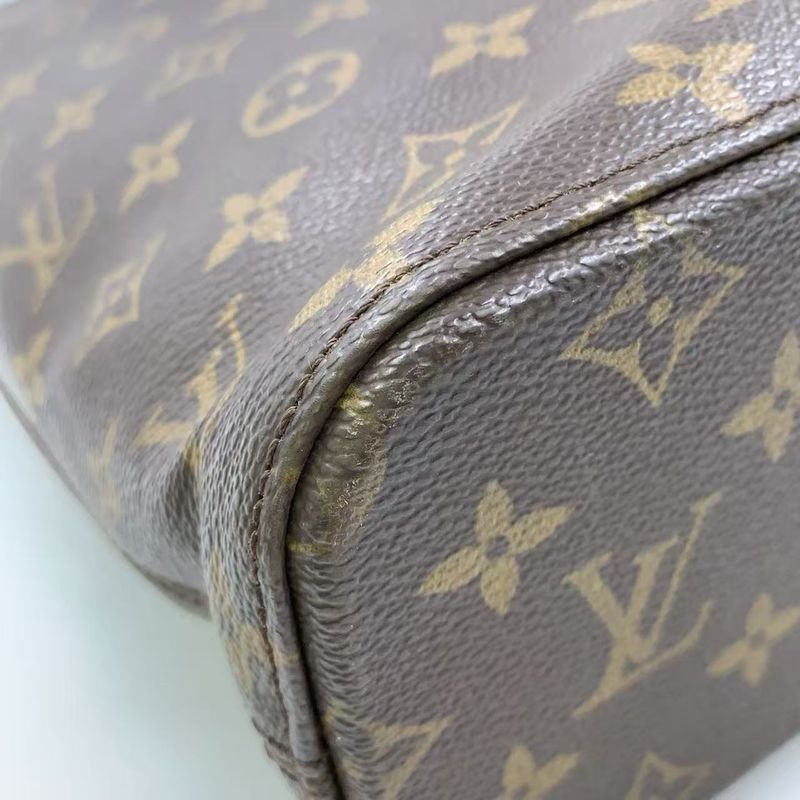 Louis Vuitton Luko Monogram Leather × PVC Brown Tote Bag Gold M51155