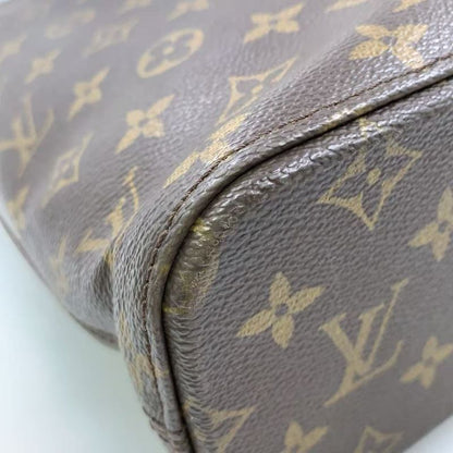 Louis Vuitton Luko Monogram Leather × PVC Brown Tote Bag Gold M51155