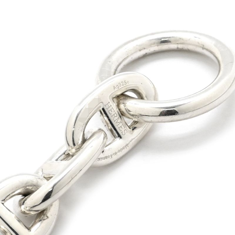 Hermes Bracelet Chaine D'ancre MM Silver 925 Silver 15 Frames Star Ring Silver