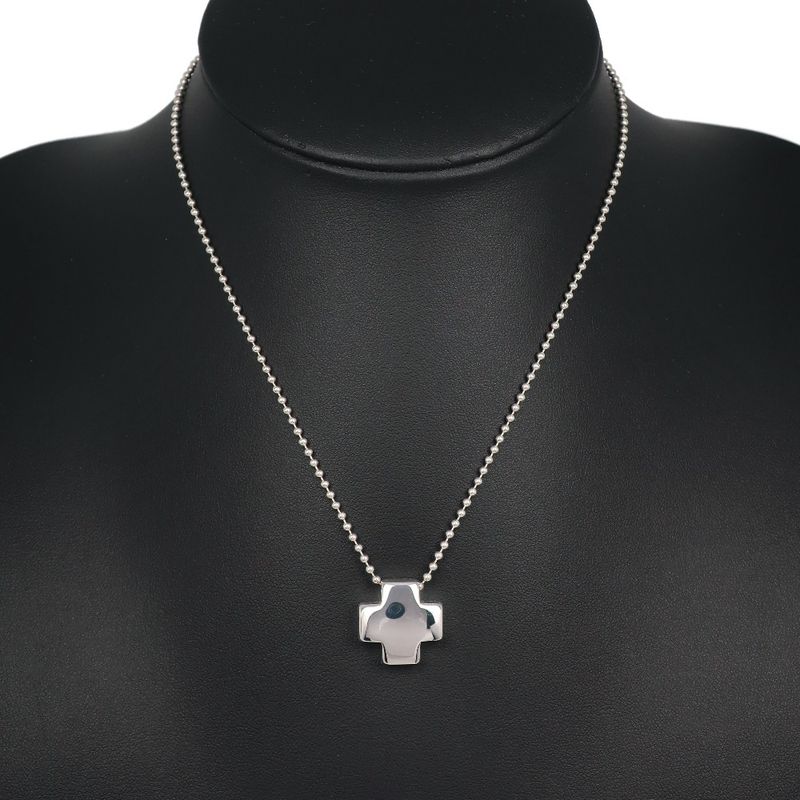 Tiffany & Co Roman Cross Ball Chain Silver 925 Ladies 13.2g Necklace