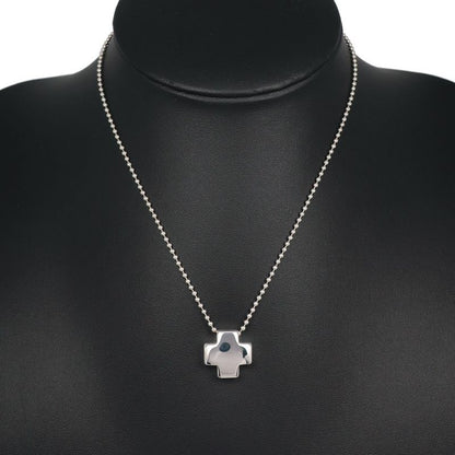 Tiffany & Co Roman Cross Ball Chain Silver 925 Ladies 13.2g Necklace