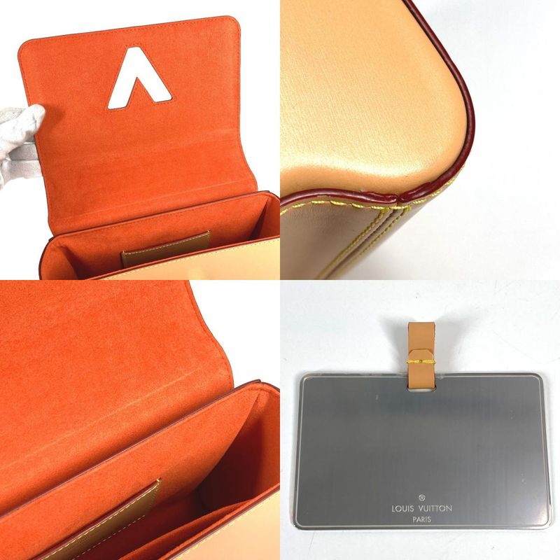 Louis Vuitton Shoulder Bag Sac Twist MM M44460 Monogram Canvas Bronze White