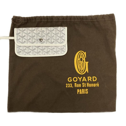 Goyard Tote Bag Saint Louis PM White Leather
