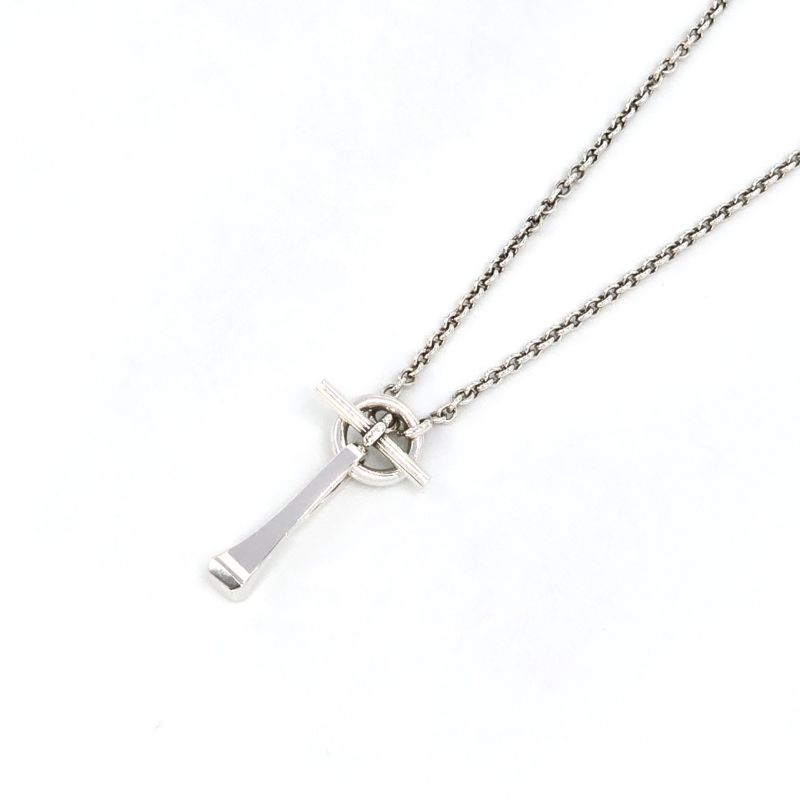 Hermes Clous De Forge Choker Necklace 43cm (1693in) Long Star Ring Silver Sv925