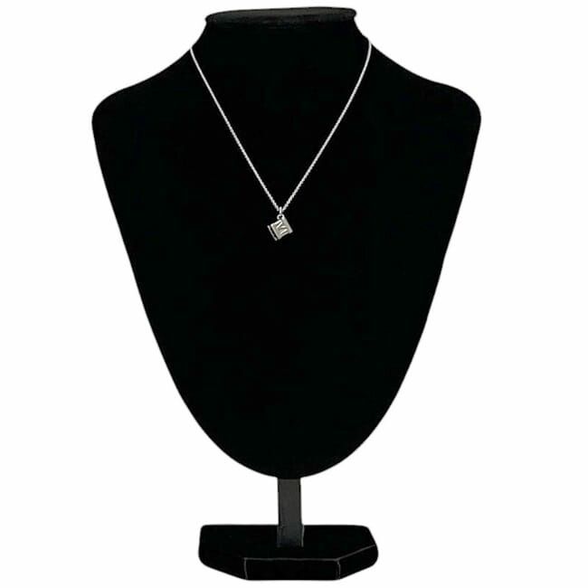 Tiffany & Co Necklace Cube Silver Atlas Polished Excellent Condition