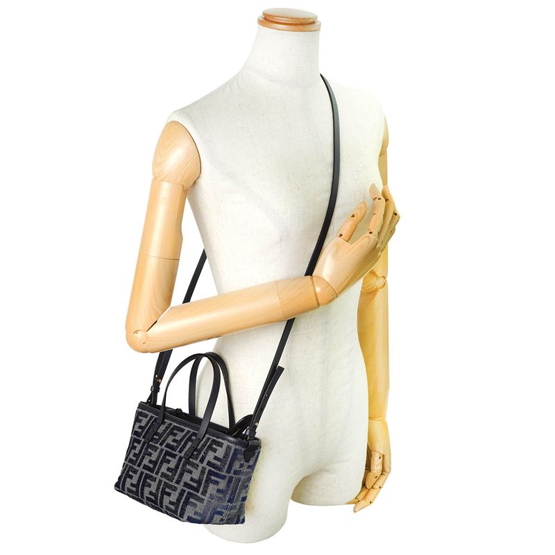 Fendi Handbag Roll Mini Blue