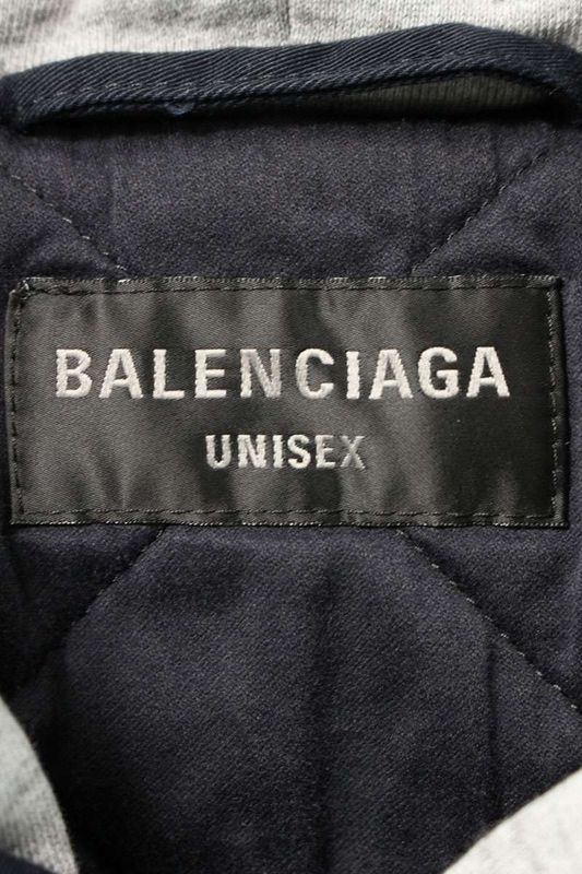 Balenciaga 23AW 751713 Top08 Doubleb Workwear Hoodie Blouson Men 1