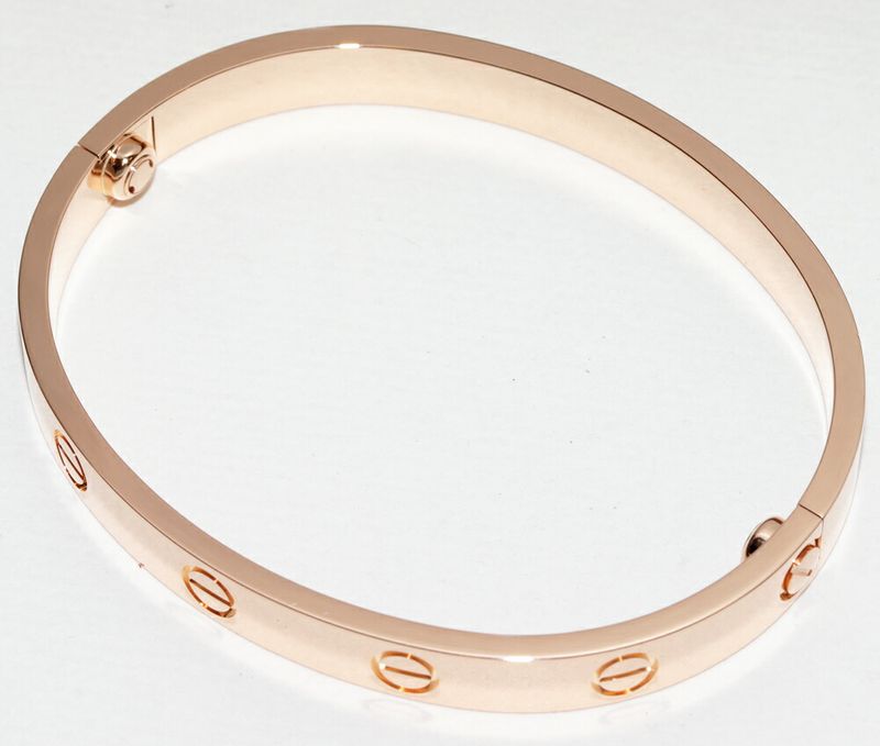 Cartier Bracelet Bangle 18K Pink Gold Love Bracelet