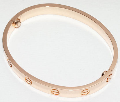 Cartier Bracelet Bangle 18K Pink Gold Love Bracelet