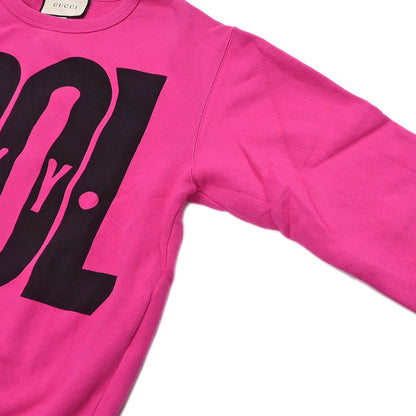 Gucci Sweatshirt Billy DOOL S Pink 475532 100% Cotton Long Sleeve
