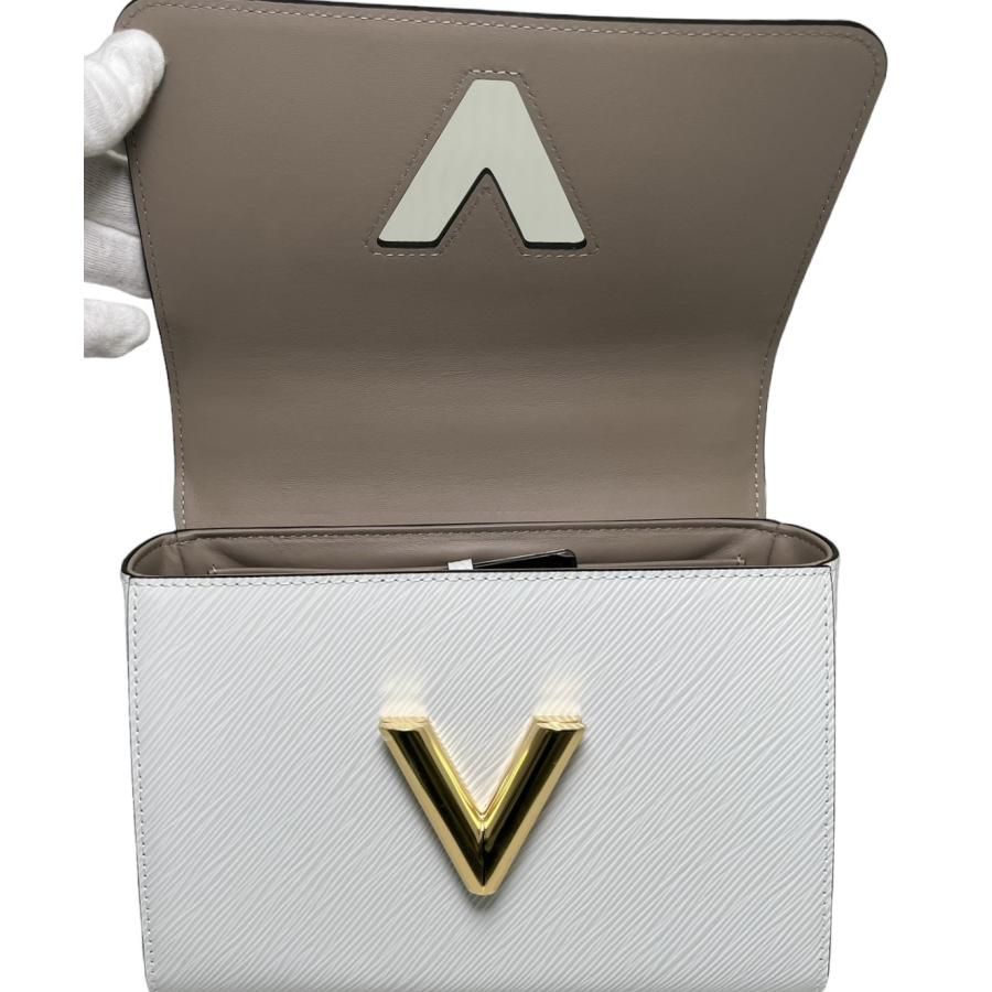 Louis Vuitton Twist MM M23514 Epi Bag Twist Women's Shoulder Bag White Calf