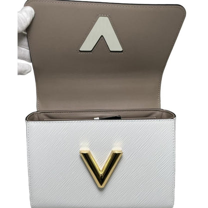 Louis Vuitton Twist MM M23514 Epi Bag Twist Women's Shoulder Bag White Calf