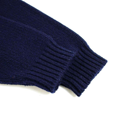 Prada Shetland Turtleneck Wool Knit Sweater Navy 48