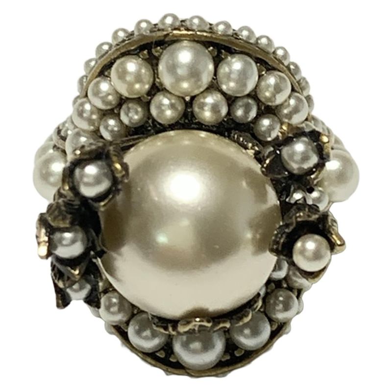 Gucci Ring - Bronze And White Flower