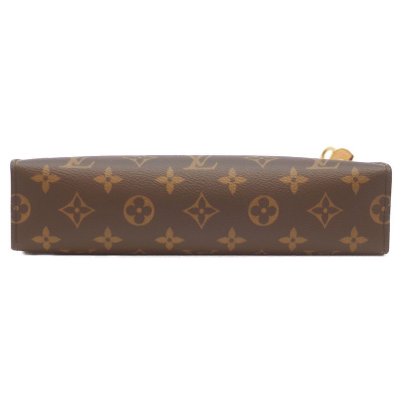 Louis Vuitton M81412 Monogram Toiletry Pouch On Chain Shoulder Bag Clutch Bag