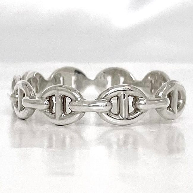 Hermes Bangle Ancienne Silver Chaine D'ancre H109509b