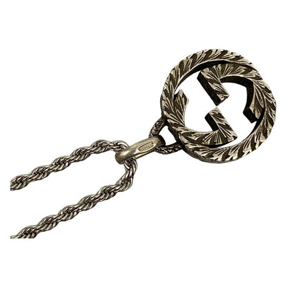 Gucci Necklace Interlocking G Silver 925 Chain Non-Genuine Product