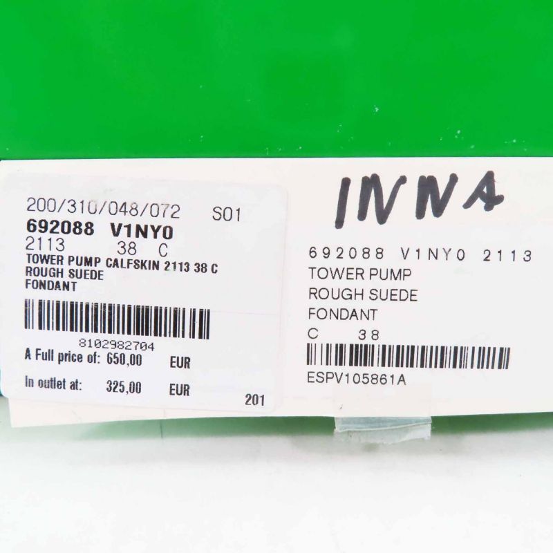 Bottega Veneta 692088 Tower Suede Leather Chunky Heel Square