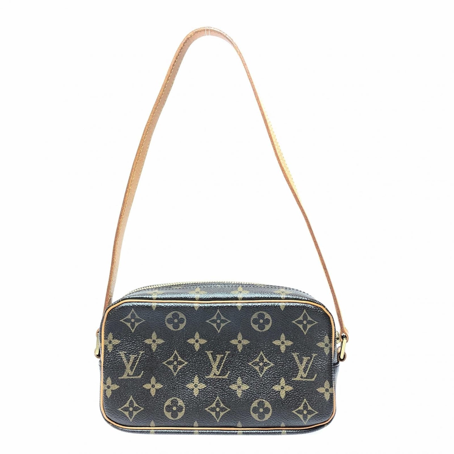 Louis Vuitton Women's Shoulder Bag Monogram Pochette Shite M51183 Brown