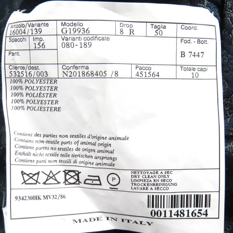 Hermes G19936 All-over Jacquard Weave Reversible Single Tailored Jacket In Navy