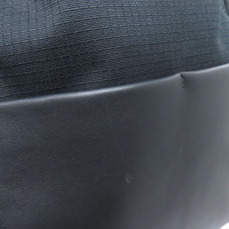 Hermes Allback Silver Hardware Backpack Daypack Canvas Calf Women