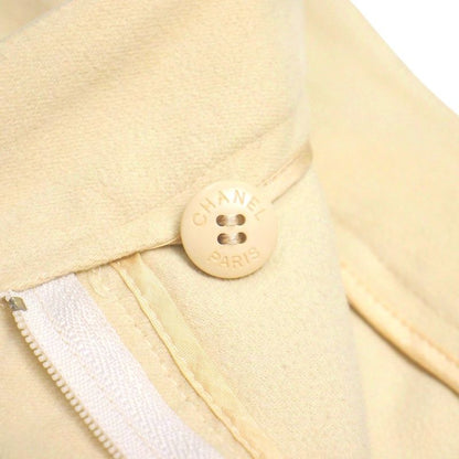 Chanel Pants Size 38 01A Coco Button CC Button Stretch Tapered Pants 20251008