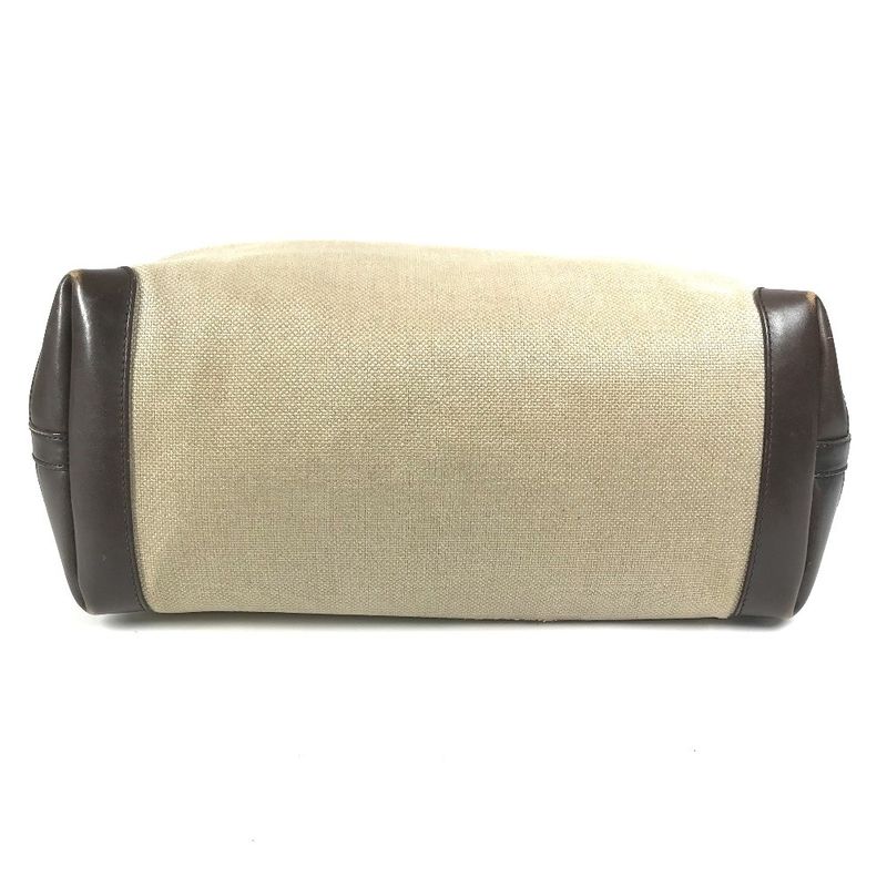 Gucci Shoulder Bag Logo 247207 Leather / Canvas Beige