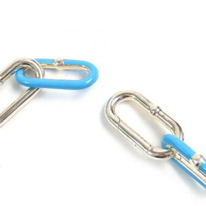 Bottega Veneta Chain Choker Necklace Ag925 Bicolor Silver Light Blue Storage