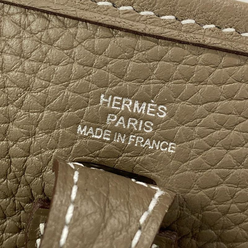 Hermes Shoulder Bag Evelyn TPM Amazon Etoupe Silver Hardware