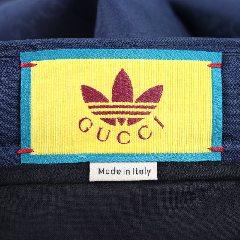 Gucci X Adidas Gucci X Adidas 710399 Trefoil Jacquard GG Logo Sideline Slacks