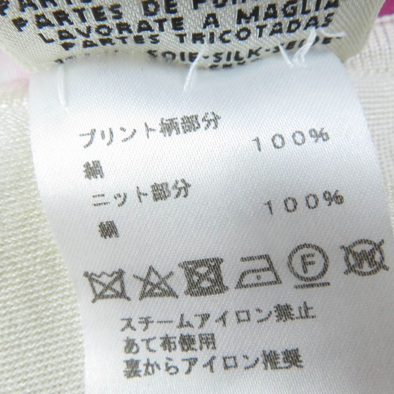 Hermes 100% Silk Twill Raine Long Sleeve Dress Ivory Pink 34 Made In France