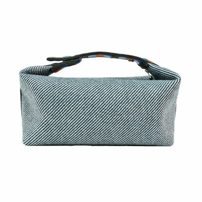 Hermes Brid A Black PM Au-carre Handbag Pouch Vert Foret Ladies