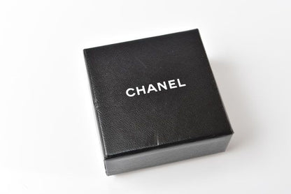 Chanel Earrings Pearl Motif Coco Rhinestone Silver