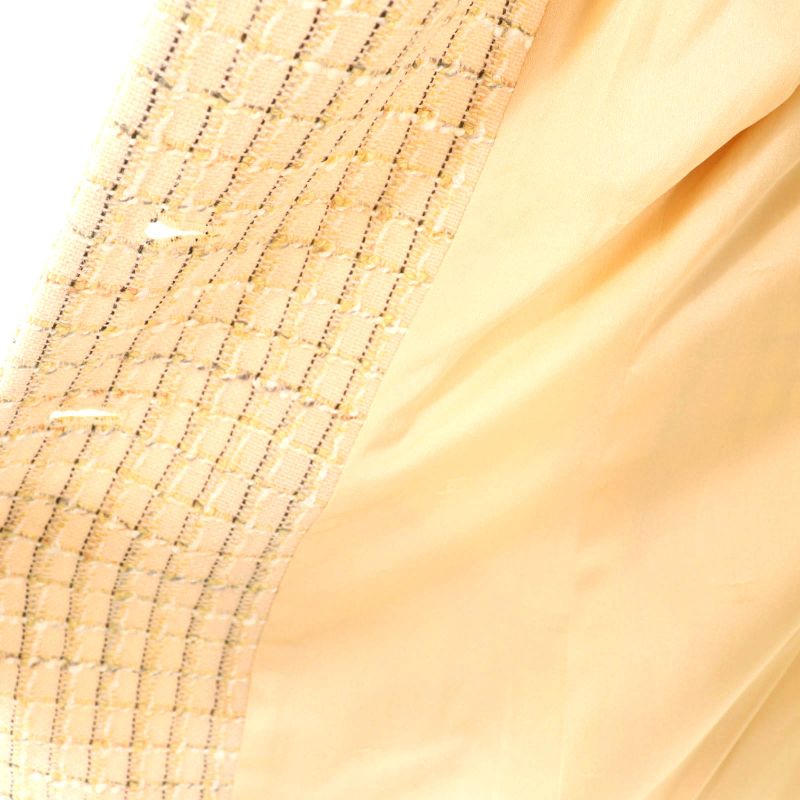 CHANEL Vintage 98P P10823 Coco Mark Button Checked Wool Tweed Tailored Jacket