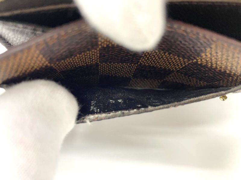 Louis Vuitton Damier Pochette Portmonnais Cles Di Long Wallet N61725 Brown Made