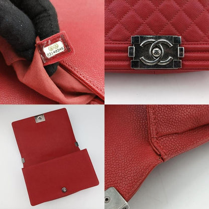 Chanel Boy Chanel Red Caviar Skin A9219323140346