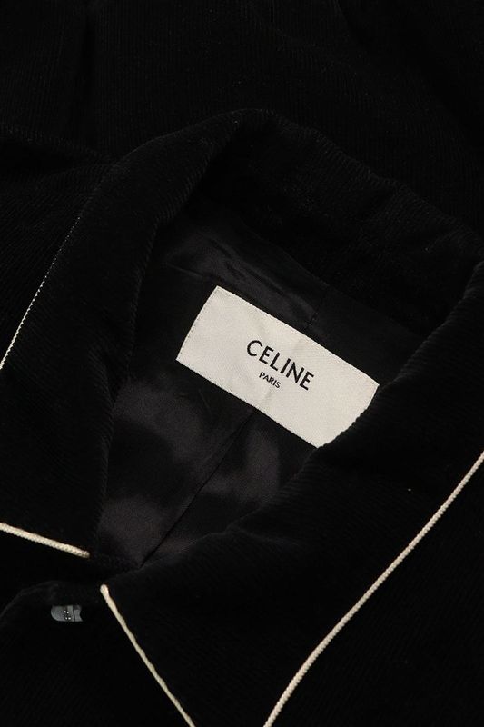 Celine 2v191824d Teddy Shoulder Switch Cordyloy Stajan Blouson Men's 50