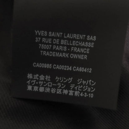 Saint Laurent Paris 589455 Power Shoulder Calfskin Riders Jacket Black 38 Made