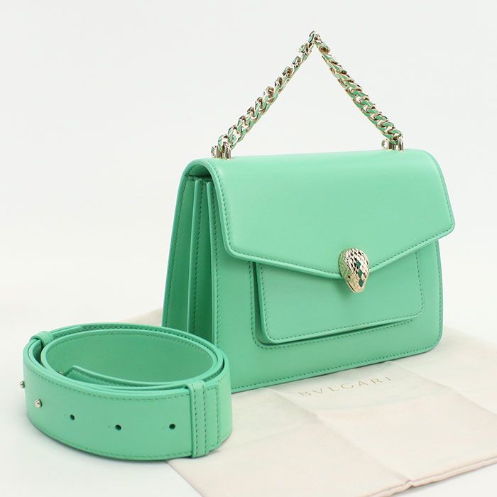 Bvlgari Bulgari 2WAY Serpenti Forever Crossbody Shoulder Bag Calf Womens