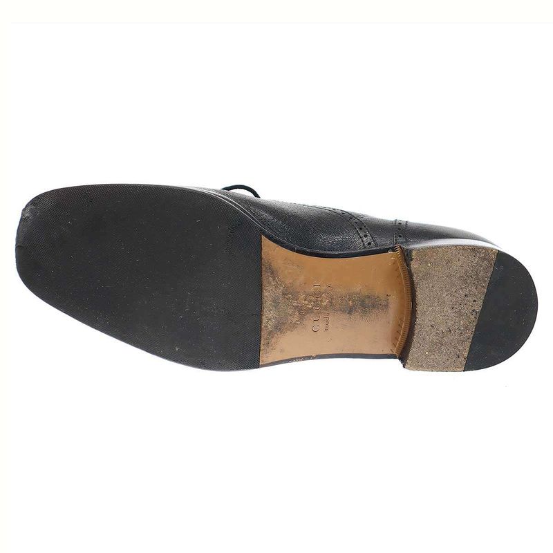 Gucci GG Pattern Dress Shoes 598300 Black 7