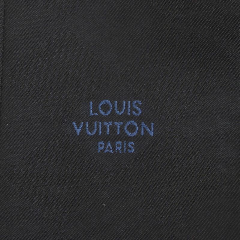 Louis Vuitton 22AW Wool Cotton Damier Tailored Shorts Navy 36 Made In Italy
