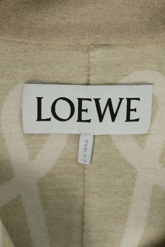 Loewe S359y02xak Wool Cape Coat Men's 42